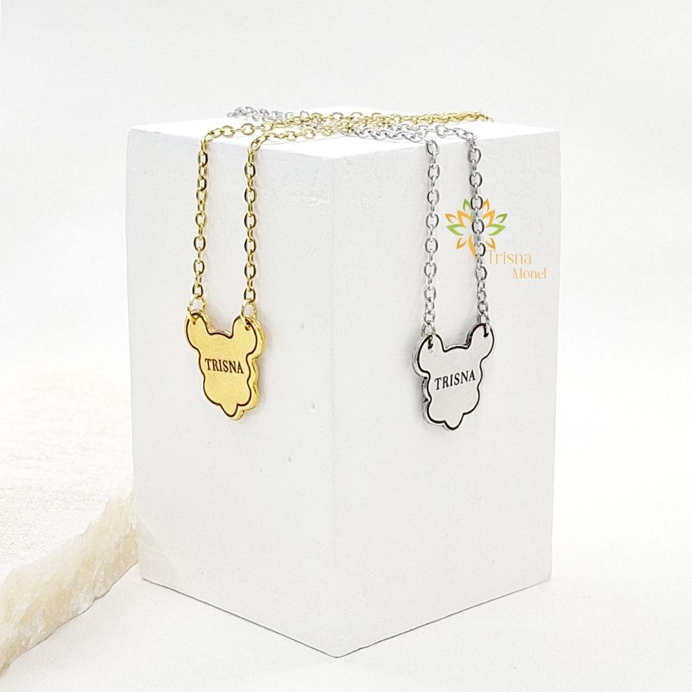 KALUNG KARAKTER ANAK CUSTOM NAMA MOTIF MIKY MOUSE VIRAL
