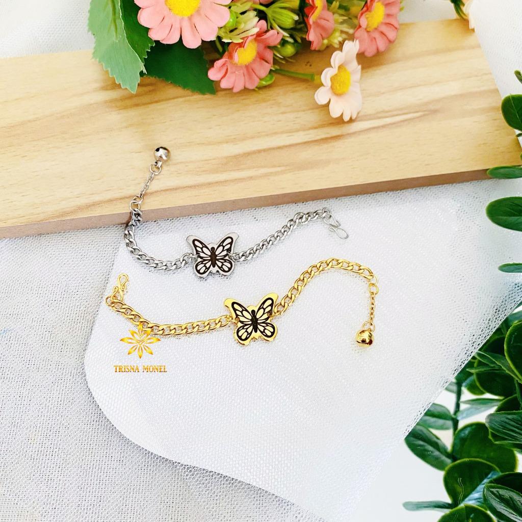 Gelang Size Anak Dan Dewasa Motif Full Kartun Kupu - Kupu