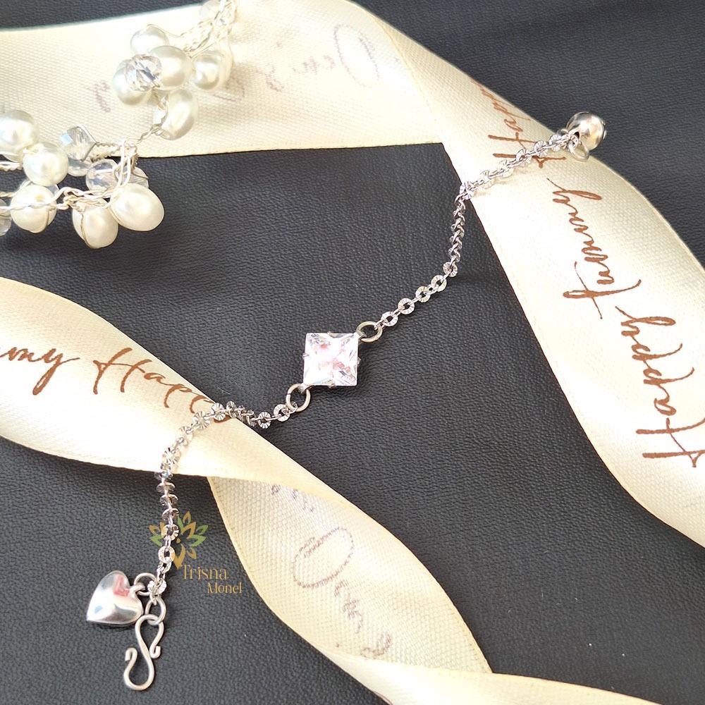 GELANG DIAMOND SIZE ANAK SAMPAI DEWASA MOTIF KOTAK