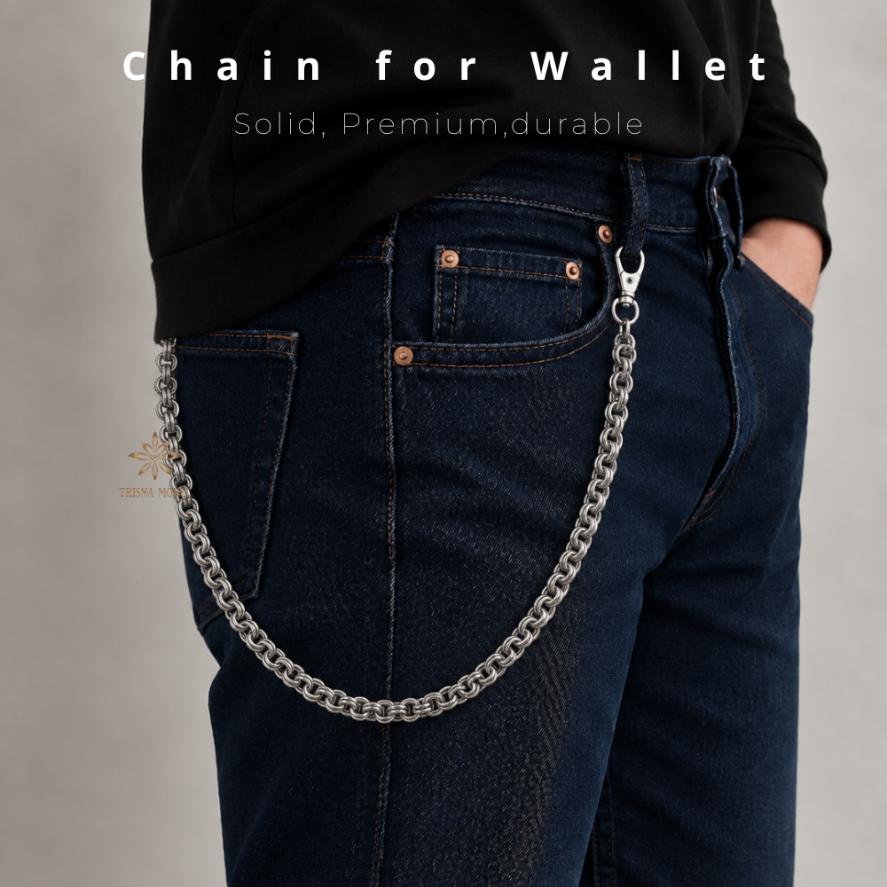 ANTI KARAT !!! Rantai dompet dari bahan monel asli motif kode.D
